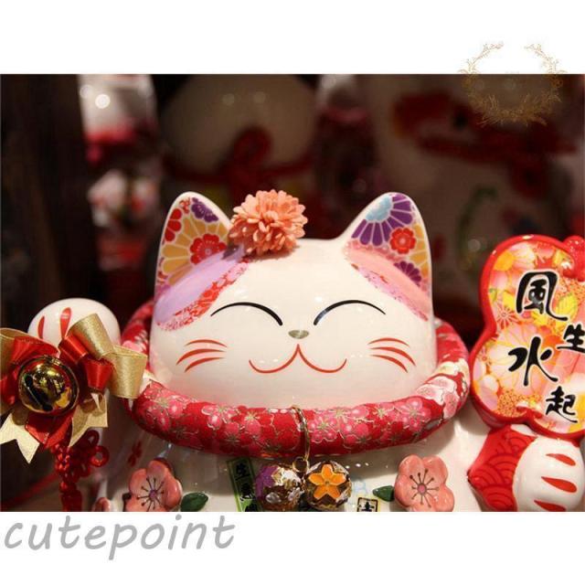 白猫　招き猫　まねきねこ　貯金箱　最終値下げ 白猫 招き猫 まねきねこ 貯金箱 最終値下げ 金運アップグッズ