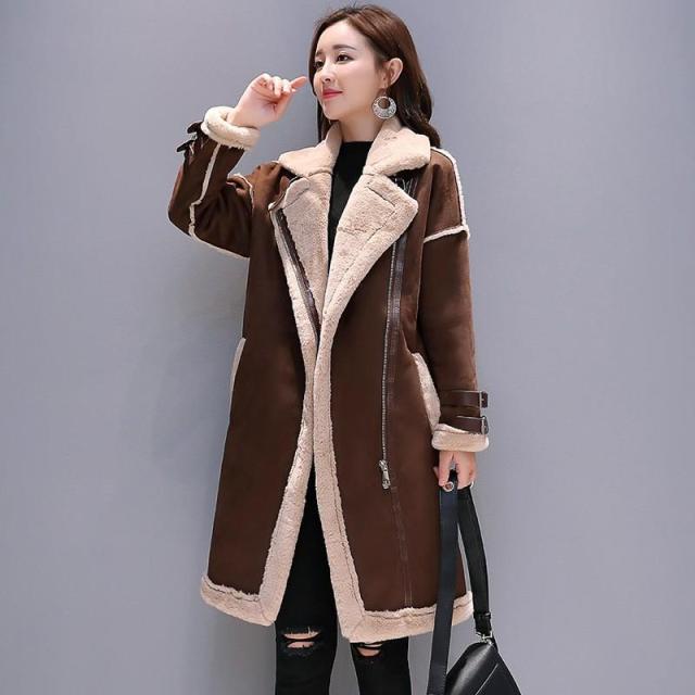 ムートンコート レディース 秋冬 ロング丈 裏ボア フェイク ムートンコート レディース 秋冬 ロング丈 裏ボア フェイク