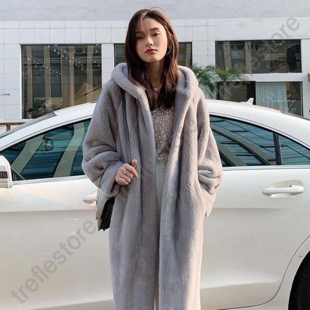 つや◎ 注文 サガミンク 銀サガ 毛皮コート リアルファー ダーク