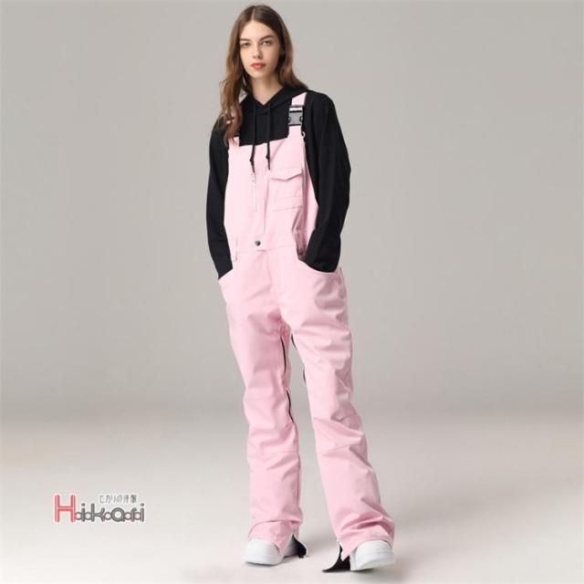 エヌスリー　ビブパンツ　ピンク　S スノウウェア ビブパンツ スノーボードウェア 防水 メンズ レディース スノーウェア