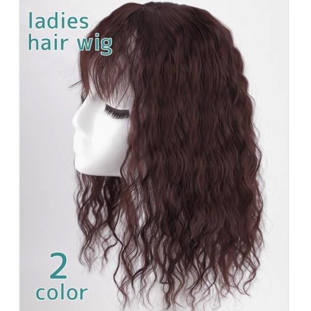 ヘアウィッグ フルウィッグ レディース ヘアアクセサリー かつら ロングヘア パーマ ウェーブ ソバージュ 軽い ブラウン ブラック 薄毛 ボリューム