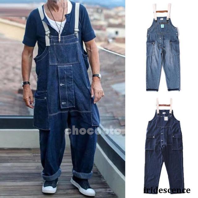 オーバーオール メンズ サロペット デニム ジーンズ 作業着 リラックス ゆったり サロペット オールインワン ミリタリー ペインターおしゃれ