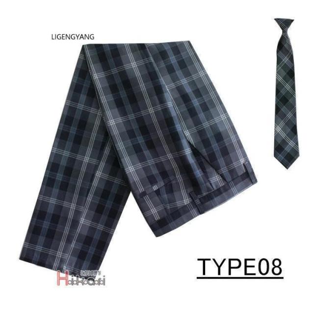 2点セット 制服 スクールパンツ ロングパンツ 男子 高校生 ズボン チェック ネクタイ キッズ 男の子 小学生 入学 発表会