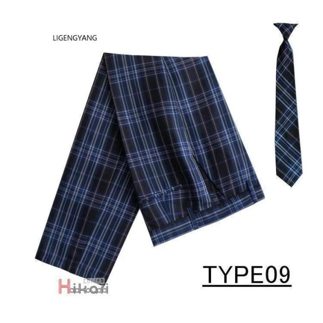 2点セット 制服 スクールパンツ ロングパンツ 男子 高校生 ズボン チェック ネクタイ キッズ 男の子 小学生 入学 発表会