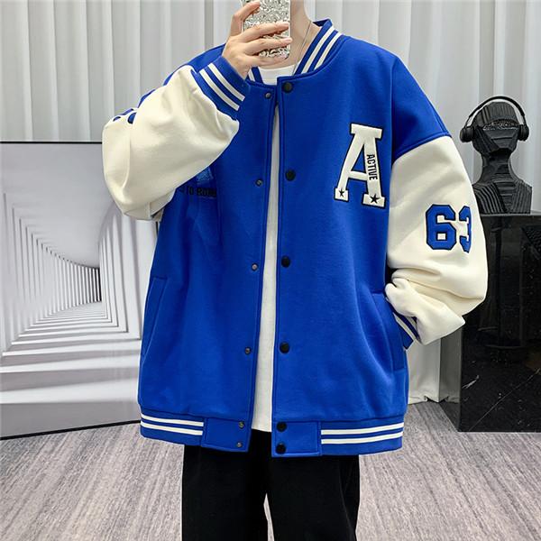 スタジャン メンズ ジャケット スタジアム ワッペン パッチワーク ペアルック ジャンパー ストリート系 花柄 カジュアル おしゃれ 春秋 男女兼用