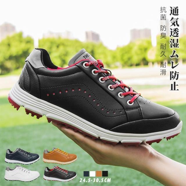 ゴルフシューズ メンズ おしゃれ 大きいサイズ 4E 幅広 ビジネスシューズ ソフトスパイク 軽量 動きやすい 通気 耐久 耐滑 練習場 プレゼント 父の日 退職祝い