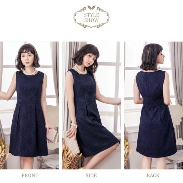 パーティードレス レディース 結婚式 ワンピドレス 黒 ノースリーブ ワンピース 大人 レース Aライン ドレス ベージュ ドレスワンピ ミディアム ネイビー 紺 ボルドー ブラック アイボリー 結婚式ドレス