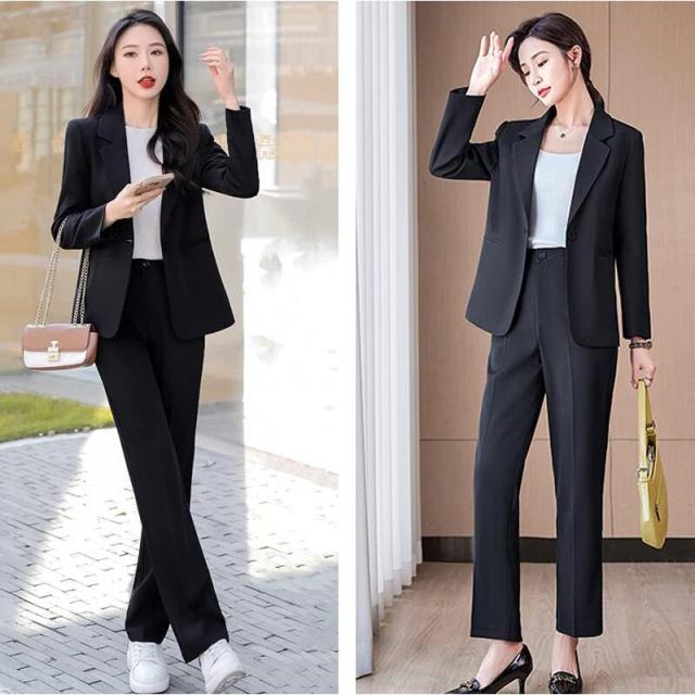 スーツ セットアップ レディース パンツスーツ ウエストゴム 2点セット フォーマルスーツ 入学式 入園式 卒業式 卒園式 ママ 通勤 オフィス