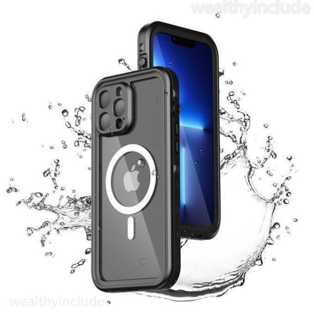 MagSafe対応 iPhone13 Pro max 完全防水 ケース 耐衝撃 防霧 防塵 iPhone13 mini 頑丈360度全面保護 透明 アイフォン13 ケース ケース カバー 充電
