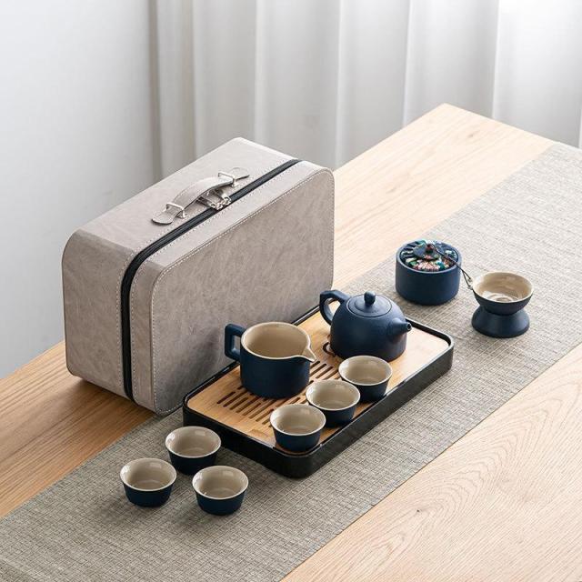 茶器セット ティーセット 陶器 湯呑み 和風 12個セット ティーポット カップセット 自宅用 親子用 贈り物にも 父の日_2