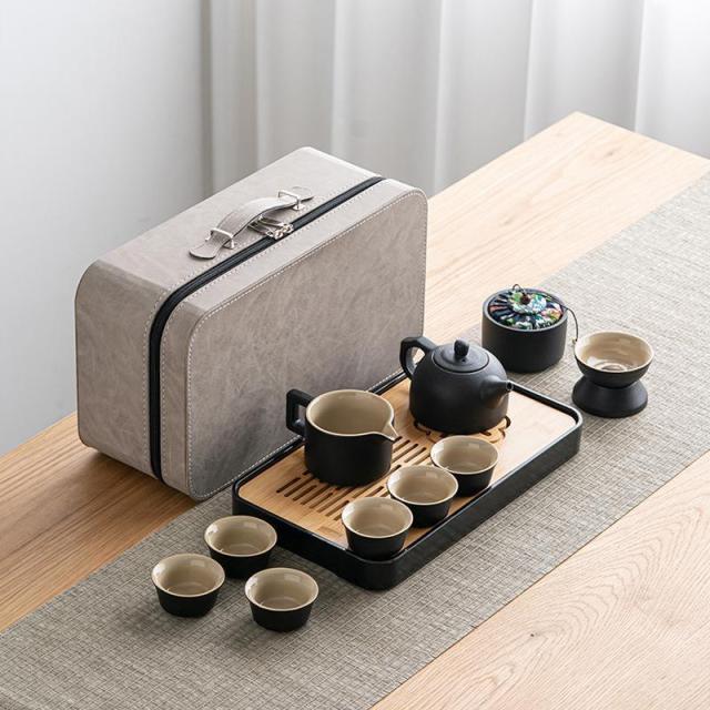 茶器セット ティーセット 陶器 湯呑み 和風 12個セット ティーポット カップセット 自宅用 親子用 贈り物にも 父の日_3
