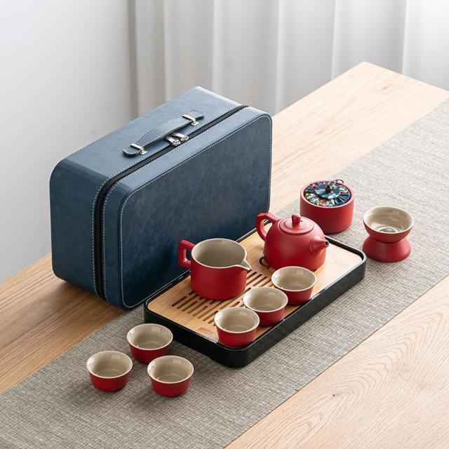 茶器セット ティーセット 陶器 湯呑み 和風 12個セット ティーポット カップセット 自宅用 親子用 贈り物にも 父の日_4