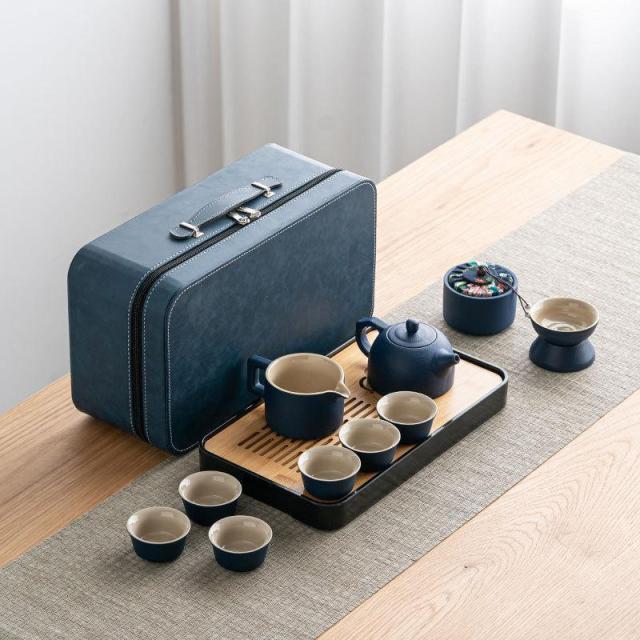 茶器セット ティーセット 陶器 湯呑み 和風 12個セット ティーポット カップセット 自宅用 親子用 贈り物にも 父の日_5