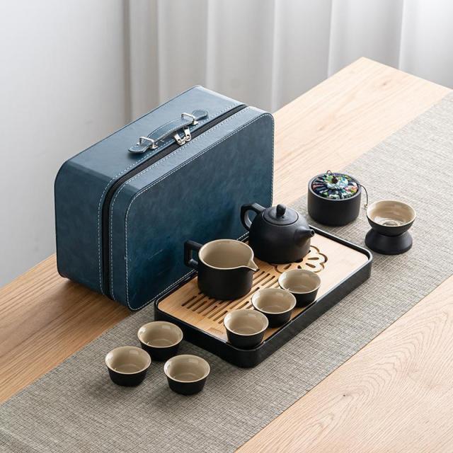 茶器セット ティーセット 陶器 湯呑み 和風 12個セット ティーポット カップセット 自宅用 親子用 贈り物にも 父の日_6