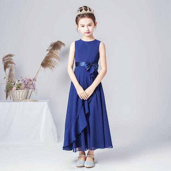 子供ドレス ピアノ発表会 ジュニアドレス ふんわりチュール160 150 140 演奏会 結婚式 キッズ こども コンクール 子供服 女の子 フォーマル_10