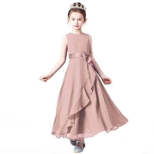 子供ドレス ピアノ発表会 ジュニアドレス ふんわりチュール160 150 140 演奏会 結婚式 キッズ こども コンクール 子供服 女の子 フォーマル_4