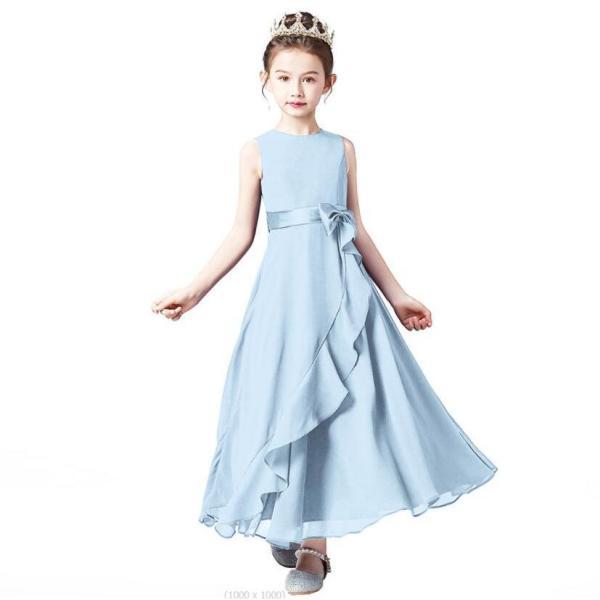 子供ドレス ピアノ発表会 ジュニアドレス ふんわりチュール160 150 140 演奏会 結婚式 キッズ こども コンクール 子供服 女の子 フォーマル_5