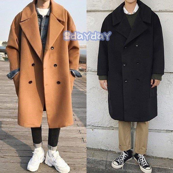 卸売可チェスターコートメンズコート秋冬コートロングコートビジネスコート風