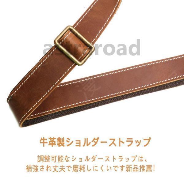 本革 メンズ ショルダーバッグ 斜め掛け iPad対応 革 厚手牛革 鞄 大容量 防水 カジュアルバッグ 通勤_19