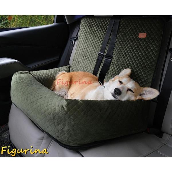 犬 ドライブボックス 2way ペット用ドライブシート 小型犬 中型犬 車用 ドライブキャリー ベッド 後部座席 くるま用品 汚れ防止 犬