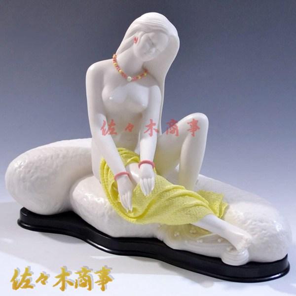 ヌード女性像 女神 女神像 エロチックアート 彫刻 彫像/アート美術品 美少女 風呂の中の美しさ陶磁器