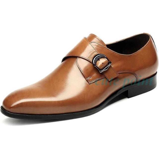 ビジネスシューズ メンズ 本革 革靴 モンクストラップ ウォーキング 紳士靴 フォーマル ラグジュアリー 防水 通気性革靴 カジュアル