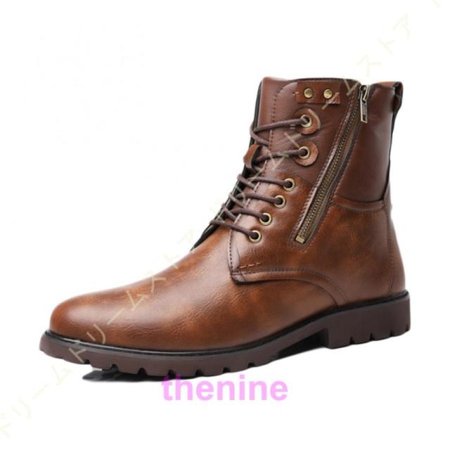 ショートブーツ バイクシューズ ビンテージ ライダーブーツ メンズ