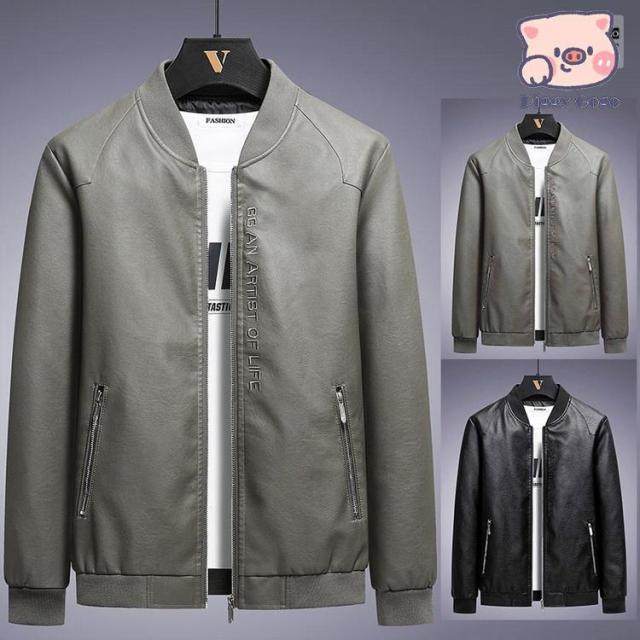 ジャケット メンズ レザージャケット 革ジャン ロゴ 裏ボア 裏起毛 防寒 暖か 2023 冬物 新作