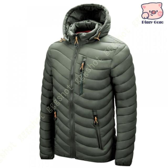 ダウンジャケット メンズ フード付き 大きいサイズ 防寒 防風 保温 中綿入り ジャケット 無地 厚手 秋 冬 コート カジュアル 上着 おしゃれ 暖かい アウトドア