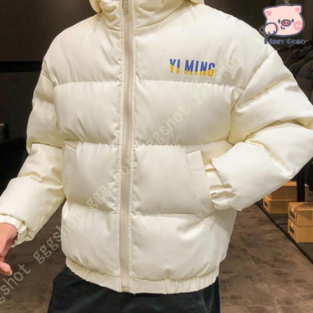 ダウンジャケット メンズ ダウンコート 中綿 ライトダウンジャケット 軽量 防寒 防風 ファッション フード付き トップス 防寒対策 光沢感 アウター 厚手