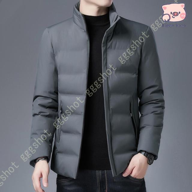 ジャケット メンズ ビジネス ストレッチ 中綿ジャケット アウター 大きいサイズ ジャンパー おしゃれ パーカー ゆったり 冬服 防寒 コート 暖かい トップス