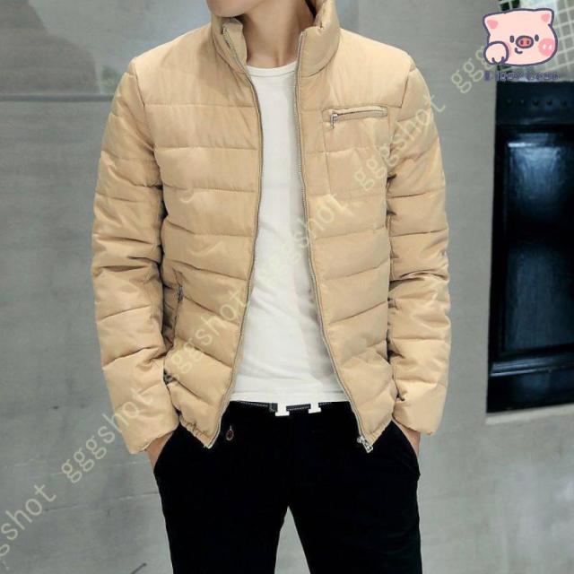 ダウンコート メンズ ボリューム 綿服 ジップアップ 中綿ジャケット メンズ アウター 中綿コート ふわふわ あったか 大きいサイズ スリム 紳士服 面接 ベスト