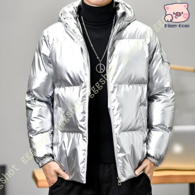 紳士 大きいサイズ 中綿アウター 秋服 メンズ ダウン ダウンジャケット フード付き カジュアル 冬服 メンズファッション 暖かい あったか 防寒 お兄系