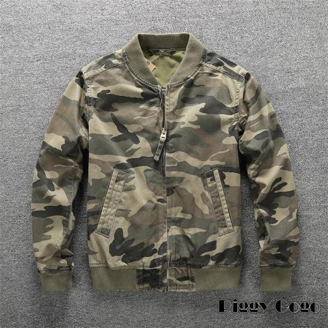 ミリタリージャケット ブルゾン メンズ 迷彩柄 カモフラ 無地 作業着 ワーク カモフラージュ カッコイイ アウター 秋冬