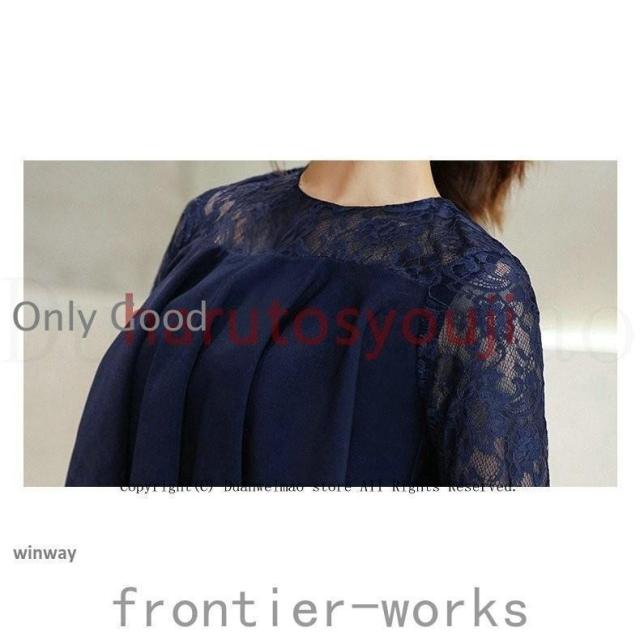 結婚式ワンピース膝丈ミモレ丈顔合わせ服装高級感パーティードレスロングワンピース大きいサイズ同窓会ドレス二次会20代30代40代50代上品_18