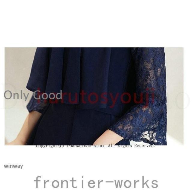 結婚式ワンピース膝丈ミモレ丈顔合わせ服装高級感パーティードレスロングワンピース大きいサイズ同窓会ドレス二次会20代30代40代50代上品_19