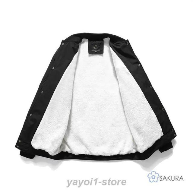 防寒 裏ボア アウター ユニセックス レディース メンズ ジャケット キルティング 羽織り 上着 大きいサイズ ゆったり 冬 2タイプ 中綿 裏ボア MA-1_12