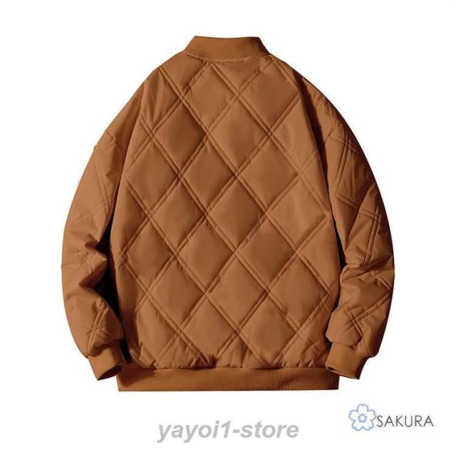 防寒 裏ボア アウター ユニセックス レディース メンズ ジャケット キルティング 羽織り 上着 大きいサイズ ゆったり 冬 2タイプ 中綿 裏ボア MA-1_18