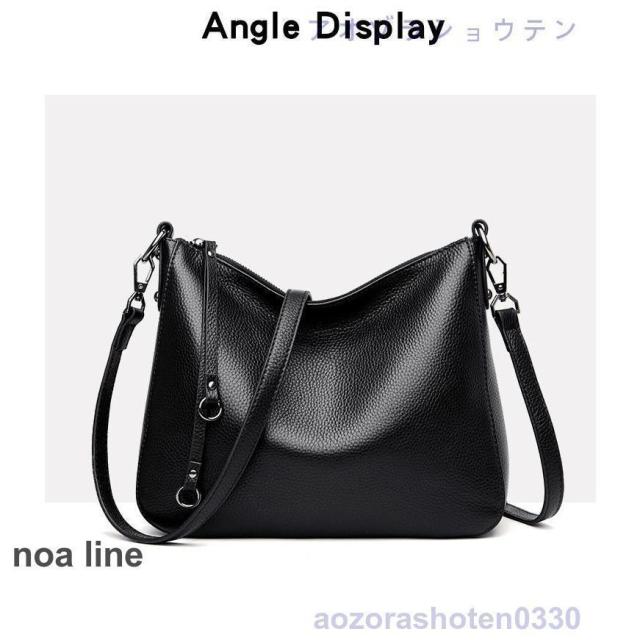 ショルダーバッグ レディース 2way レディス レザー 革 斜めがけ 肩掛け 本革 牛革 本牛革 b5 通勤バッグ カジュアル 鞄 黒 グレー 無地 赤 20代 30代_19