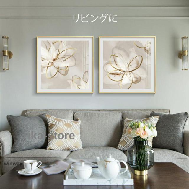 アートパネル 壁画インテリア 壁掛け 壁絵 50cm アートポスター アートボード 50×50cm リビング 寝室 ダイニング 華やか 上品_16
