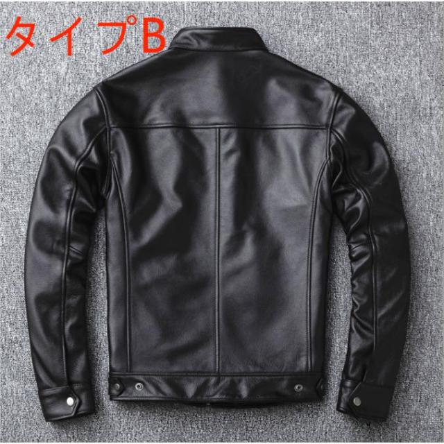 革ジャン レザージャケット バイクジャケット ライダース ジャケット 本革 牛革 防風 防寒 バイクウェア レザー お洒落 革ジャン メンズ_19