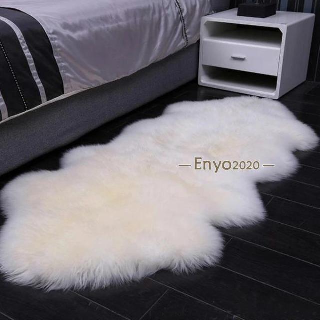 ムートンラグ 70*200cm 一匹物 本革 天然高級ムートン あったか 暖かい あたたかい 贅沢 羊毛皮 北欧 高品質 高密度 ふわふわ 秋 冬 オールシーズン_14