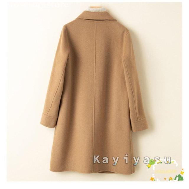 ウールコート チェスターコート レディース リバーコート ダブル