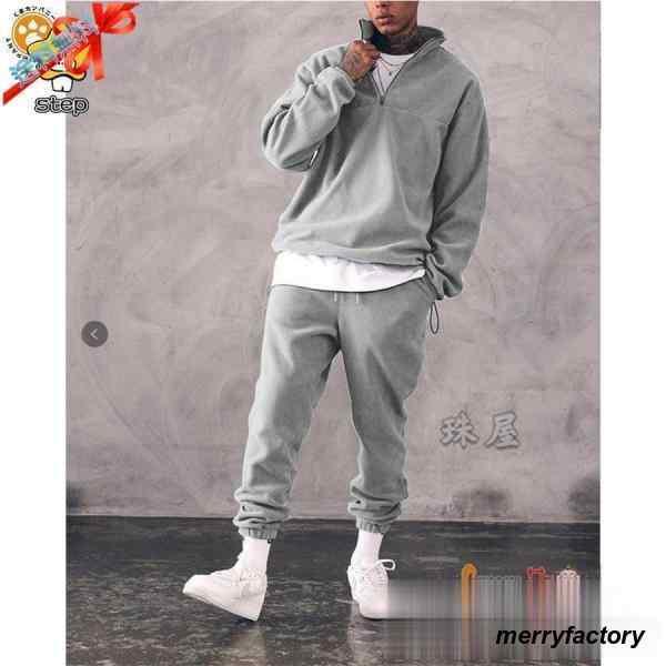 セットアップ メンズ スエット 上下セット トップス パンツ ルームウェア 長袖 スポーツウェア カジュアル おしゃれ 春秋 秋服 パーカー