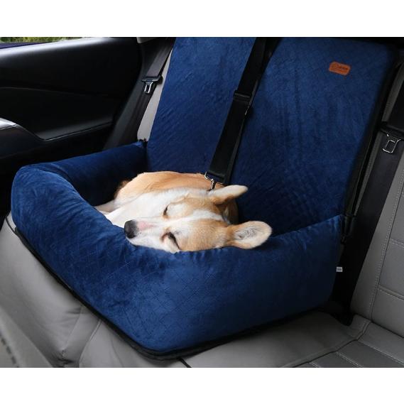 車用ペットシート ペット用ドライブボックス 座席シート ドライブベッド かわいい 猫 中大型犬 車用ベッド 快適 汚れにくい 水洗い 飛び出し防止 酔わない_2