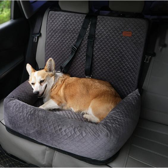 車用ペットシート ペット用ドライブボックス 座席シート ドライブベッド かわいい 猫 中大型犬 車用ベッド 快適 汚れにくい 水洗い 飛び出し防止 酔わない_7