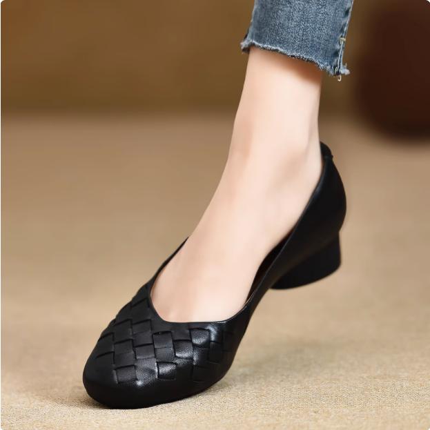 パンプス　レディース革靴　女性　フラット　春夏秋冬　オールシーズン　牛革 本革　疲れない　履きやすい　 革靴　シューズ　歩きやすい　 婦人靴