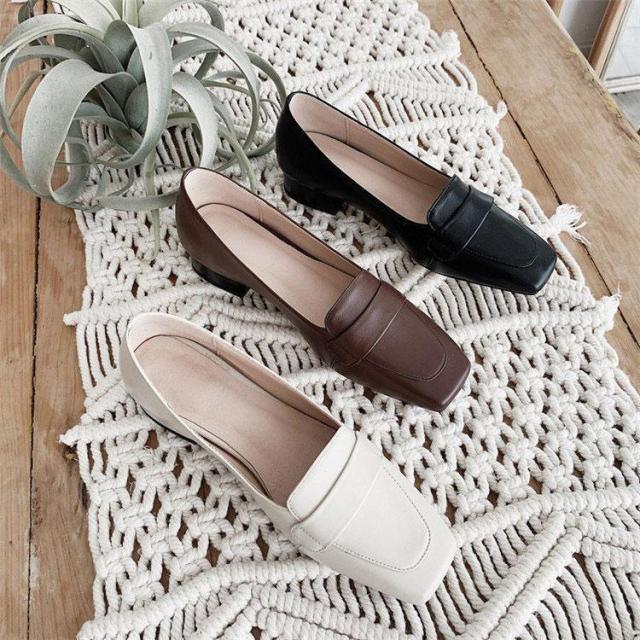 本革 ローファー レディース パンプス フラットシューズ 靴 通勤通学 婦人靴　おしゃれ　痛くない 疲れにくい 歩きやすい ローヒール　ロファー モカシン　美脚