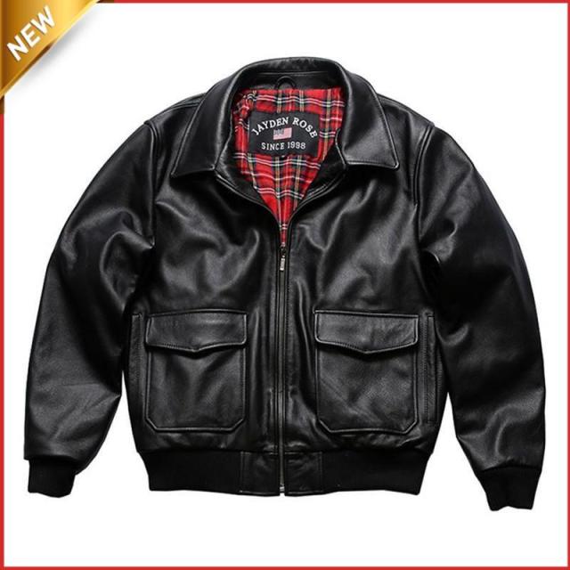 フライトジャケット　G-1フライトジャケット　　ジャケット　牛革　無地　ライダースジャケット　レザージャケット　革ジャン　メンズ