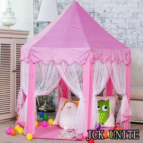 キッズテントハウス子供テントプリンセステントお城室内屋外プレイハウスキャッスル折り畳み式お姫様秘密基地おままごとお誕生日隠れ家おしゃれ_14